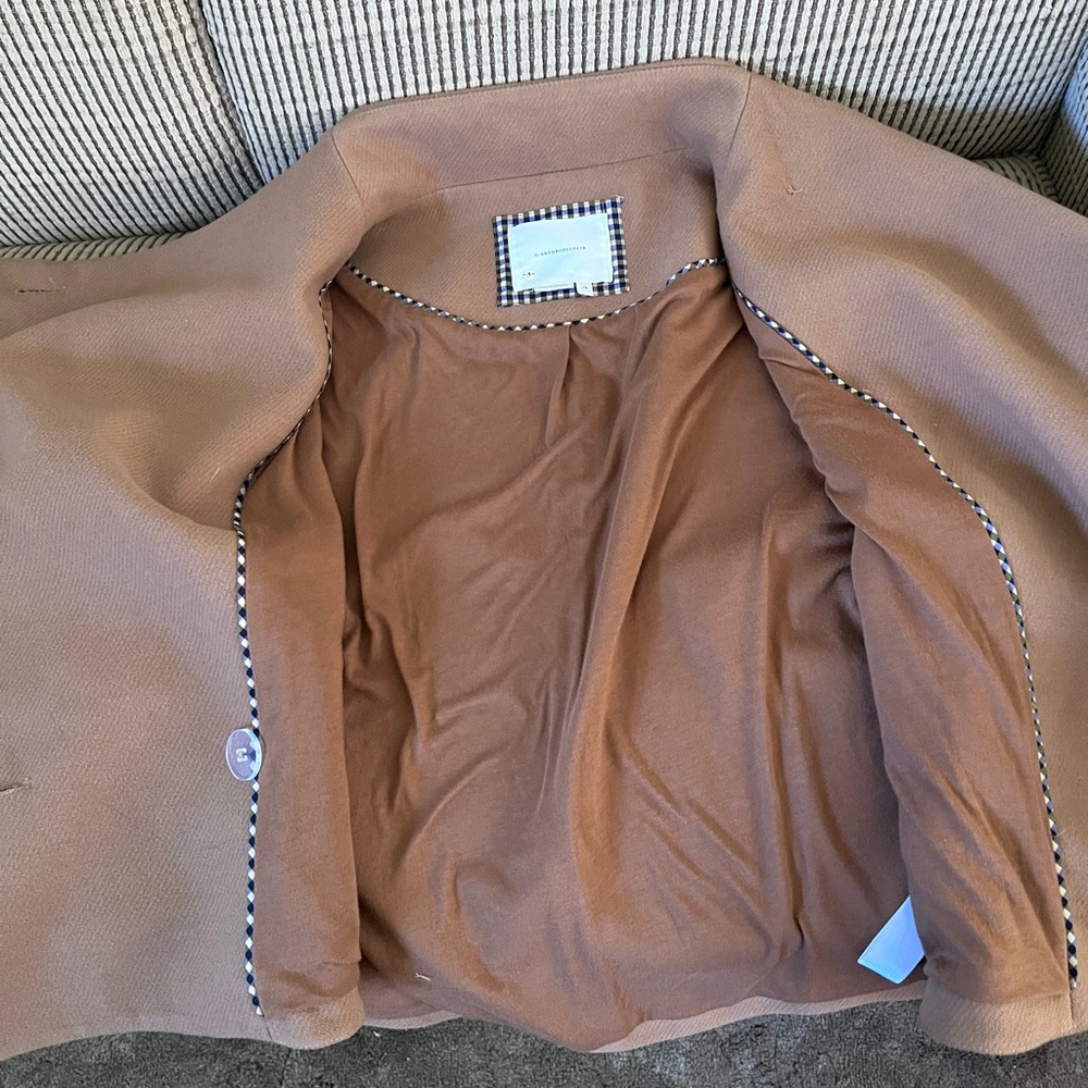 Anthropologie camel brown Sascha asymmetrical jacket - Picture 4 of 7